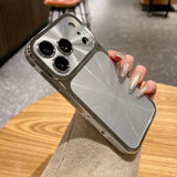 Stylish electroplated CD laser shockproof phone case For iPhone