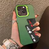 Ultra-Thin Hard Poker Case  for Iphone