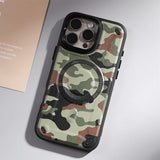 Camouflage Magnetic Lens invisible bracket Case for iPhone