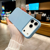 Bright Fluorescent Liquid Silicone Soft Case For iPhone