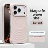 Water Ripple Silicone Magnetic Soft Shockproof  Case For iPhone
