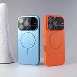 Luxury Slim Matte Large Window Case for iPhone