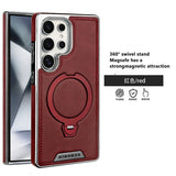 360° Rotating Bracket Leather Phone Case for Samsung Galaxy