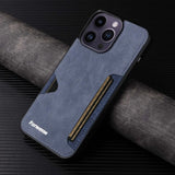 Retro Card Holder Wallet PU Leather Phone Case for iPhone