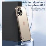 Aviation Aluminum Alloy Frame Bumperr Case For iPhone