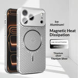 Plating Magnetic  Heat Dissipation Breathable Case For iPhone