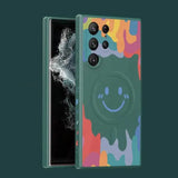 Silicone Graffiti Smile  Magnetic Case for Samsung
