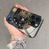 Creative Sun Person Pattern Tempered Glass For iPhone