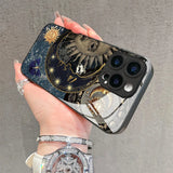 Creative Sun Person Pattern Tempered Glass For iPhone