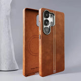 Vintage Leather Magnetic Case for Samsung