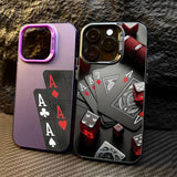Ultra-Thin Hard Poker Case  for Iphone