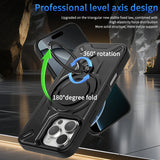 360° Rotating Bracket Shockproof Magnetic Case for iPhone