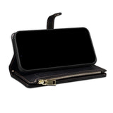 Crossbody Zipper Wallet Card Holder Lanyard Leather Case for Samsung