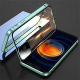 Double Sided HD Glass Metal Frame Case For iPhone