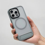 Invisible Folding Stand Magnetic Case For iPhone