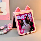 Japan Korean Cute Pink Candy Bracelet Hinge Protective Case For Samsung Z Flip