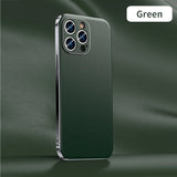 Luxury Ultra Thin Shockproof leather Case For iPhone