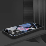 Abstract Red Rose Pattern Tempered Glass Case For iPhone