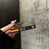 Magnetic Metal Lens Protection Stand Case For Galaxy Samsung