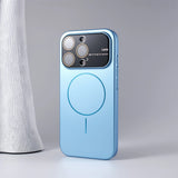 Luxury Slim Matte Large Window Case for iPhone