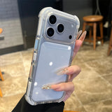 Transparent Clear Ultra Thin Acrylic Armor  TPU Case for iPhone