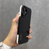 Magnetic Flip Camera Protection Stand Holder Bracket Case for iPhone