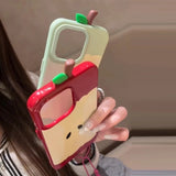3D Apple Core Anti Drop Case For Iphone