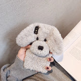 3D Teddy Dog Fluffy Phone Soft Case for IPhone