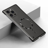 Metal Painting Frameless  Magnetic Case For iPhone