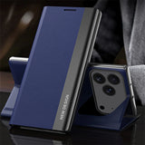 Luxury Plating Leather Flip Case For iPhone