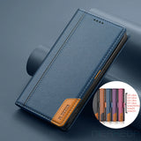 Magnetic Flip Leather Wallet Case For Samsung Galaxy
