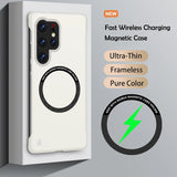 Luxury Ultra Slim Magnetic Frameless Solid Color Phone Case for Samsung