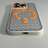 Ultrathin Frosted Geometric Elements Wireless Charging Case For iPhone