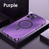 Aluminum Alloy Magnetic Protective Case (MagSafe Compatible) For iPhone