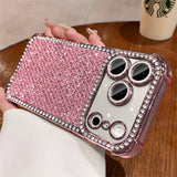 Colorful sequin full-screen diamond phone case For iPhone