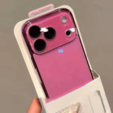 Luxury ice-Tempered Glass Plating Candy Armor Shockproof Case for iPhone