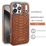 Luxury Fashion Snake-Patterned Leather Case For iPhone