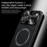 Magnetic Luxury Business Leather Case  For iphone