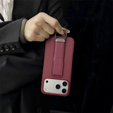 Metal Ring Wrist Strap Bracket Phone Case For iPhone