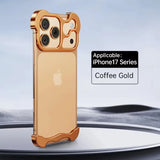 Aluminum Alloy Frameless Shockproof Irregular Metal Bumper Case For iPhone
