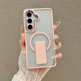 Luxury Matte Folding Magnetic Stand Phone Case For Samsung S26