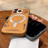 Matte Magnetic Frosted Metal Lens Frame Buttons Case For iPhone