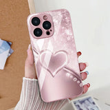 Marble Pattern Tempered Glass Case For iPhone