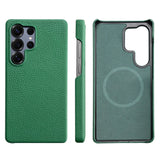 Natural Cowhide Leather Magnetic Case for Samsung