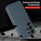 Smart Leather Window View Touch Display Flip Shell Case for Samsung