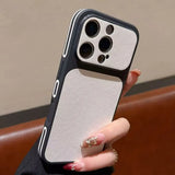 Luxury Matte Leather Hard  Phone Case For iPhone