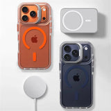 Luxury Magnetic Shockproof Clear Bumper Case for iPhone