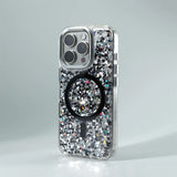 Glitter Foils Magnetic Wireless Charging Case for iPhone