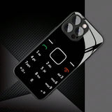 Funny Keyboard Pattern Tempered Glass Phone Case For iPhone
