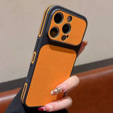 Luxury Matte Leather Hard  Phone Case For iPhone